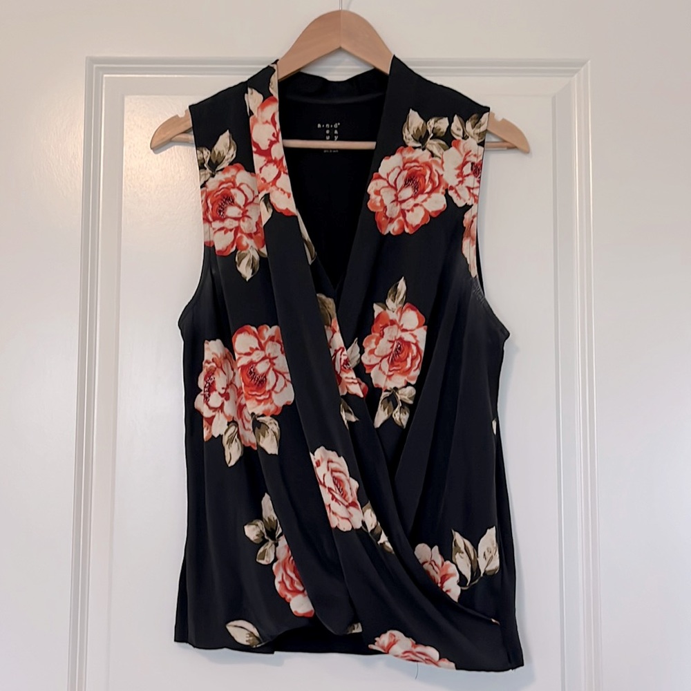A New Day floral wrap top